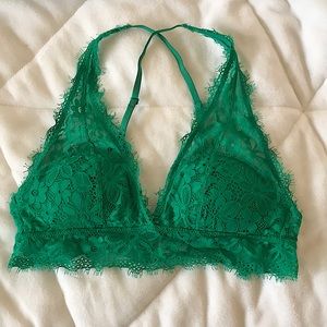 Green Lace Aerie Bralette
